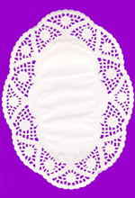 doily oval Size