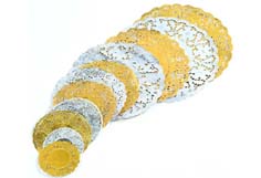 doily round,gold & s