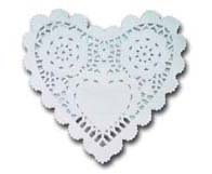 Doily heart-shaped H